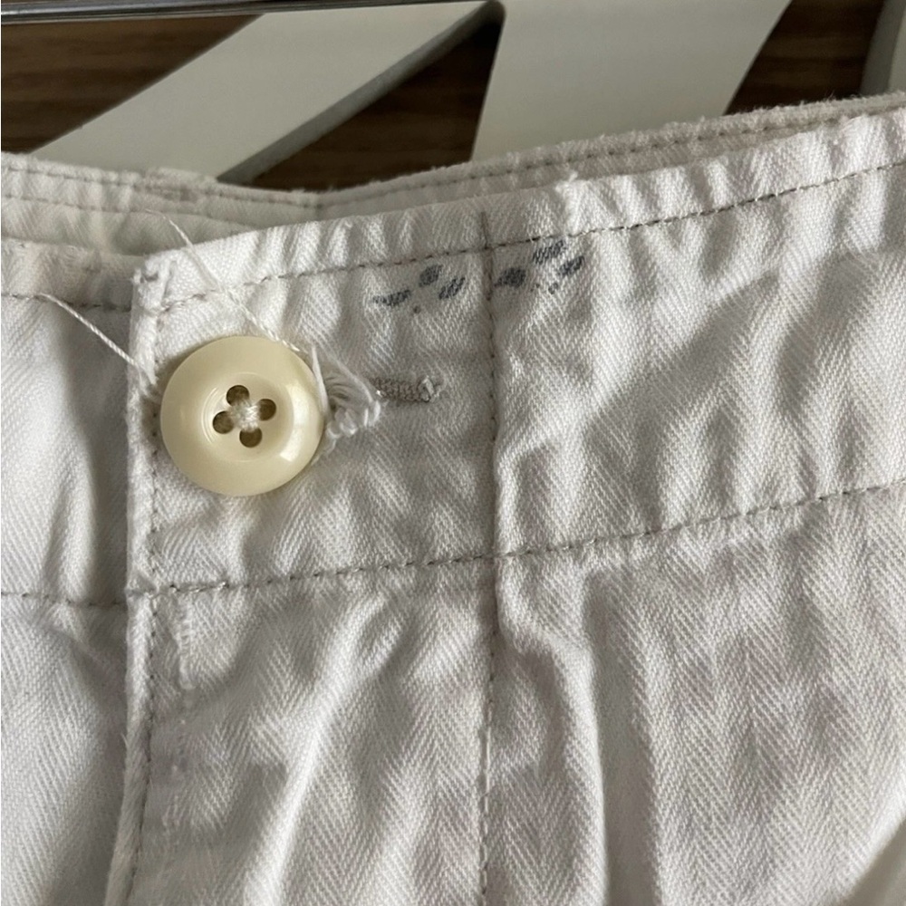 Denim &Supply Ralph Lauren White Cotton Cargo Shorts Mens Size 36 American Flag. - Picture 4 of 16
